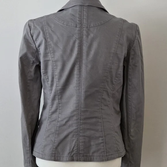 Dynamite Slim Gray Tailored Blazer Jacket - Picture 2 of 2